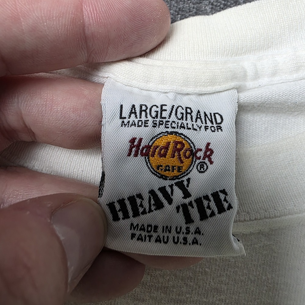Vtg Hard Rock Cafe T Shirt Adult Large St Thomas Made In USA Double Sided HRC L - Picture 6 of 11